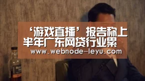 ‘游戏直播’报告称上半年广东网贷行业累计成交1023亿元(图4) 乐鱼体育平台