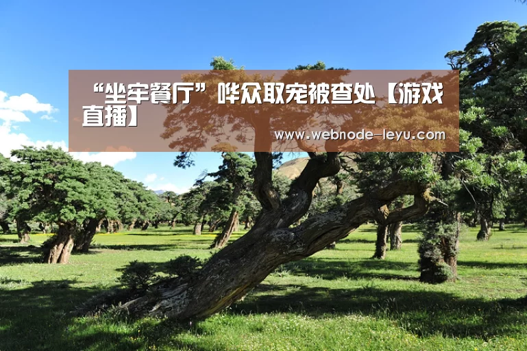 “坐牢餐厅”哗众取宠被查处【游戏直播】(图1) 电竞赛事